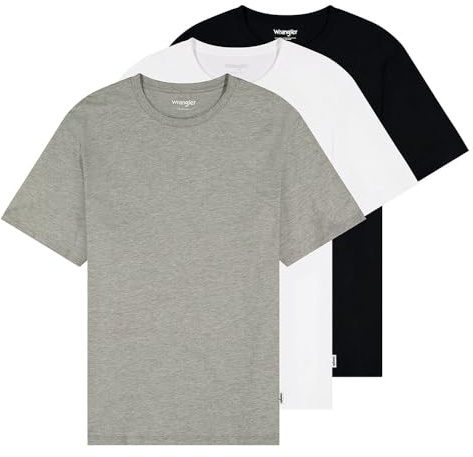 Wrangler Herren 3 Pack Tee T-Shirt