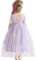 Fiore Vestito per Ragazze Abito in Tulle Abito Pizzo Indietro Principessa Compleanno Tutu Tulle Vestito Cerimonia Elegante Bambina Festivo Damigella d'Onore Festa di Nozze Abito da Ballo 2-8 Anno