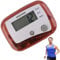 Pedometer zum Gehen, digitales LCD-Display, kurze Entfernung von Meilen / km, leichte Arbeitsplatte mit Clip, für Männer, Frauen, Erwachsene, ältere Menschen