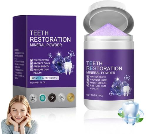 Blanqueador Dental Profesional,Polvo Blanqueador de Dientes,Eficaz Para Fortalecer Dientes y Encías,Blanqueamiento Dental de Larga Duración,Suave Para Dientes Sensibles,Elimina Años de Manchas