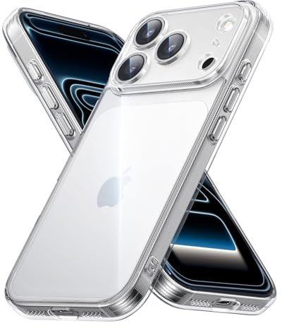 UGREEN for iPhone 17 Pro Max Case, Phone Case for iPhone 17 Pro Max, Clear | [Full Camera Protection], Not-Yellowing Military-Grade Protection Shockproof Slim