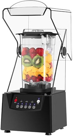 Commercial Blender 2200W - Professional Industrial 2L for Ice Crushing, Shakes, Smoothies - Powerful Appliance