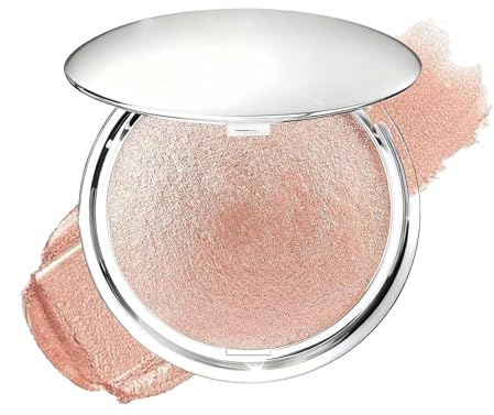Shimmer Glow Highlighter Cream - Rose Gold Highlighter Makeup Cream - Waterproof Long-Lasting Soft Glitter Highlighter for Eye, Face & Body, Lightweight Radiant Makeup Glow
