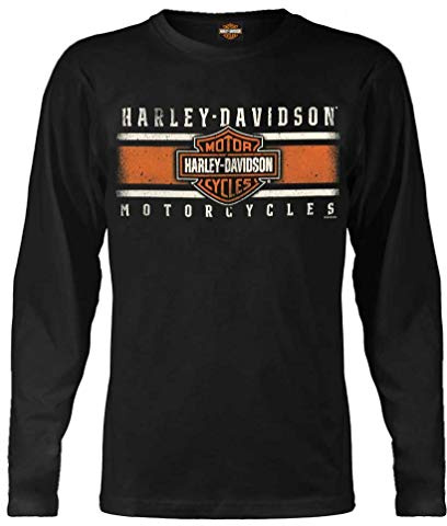 Harley-Davidson Herren 30293968_2 Rundhalsausschnitt, Lange Ärmel (1er Pack)