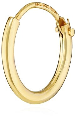 NKlaus Einzel HERREN Creole ECHT GOLD 333er 8 Karat Ohrring Ohrschmuck Ohrhänger 11 mm 3752
