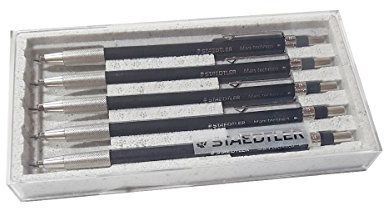 STAEDTLER Mars technico 780 C-9 plomb le titulaire 2,0 mm BLACK Edition (5 pcs)