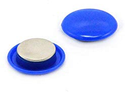 High Power Blue Planning Office Magnets for Fridge, Whiteboard, Noticeboard, Filing Cabinet - 30mm dia x 11mm high - Pack of 120