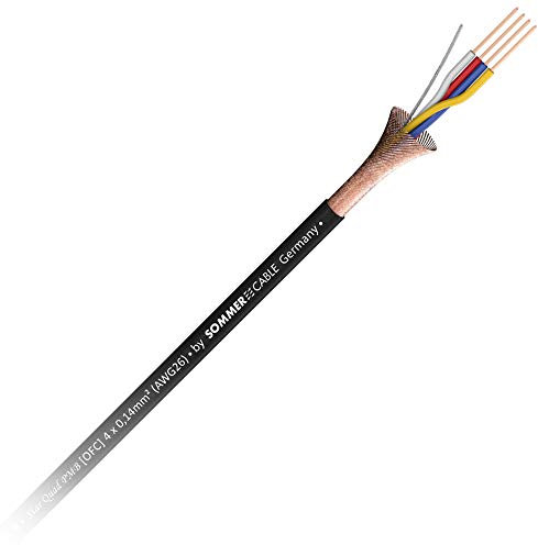 Sommer Cable 4 x 0,14 mm² SC-CICADA 4 OFC, cavo patch per microfono, schermato OFC, vendita al metro, 200-0461 (1 m+)
