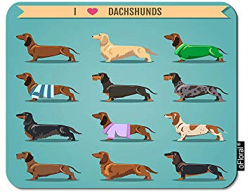 oFloral Dinosaurier-Gaming-Mauspad, rotes Dino If You are Happy Know It Buchstabe, dekoratives Mauspad, Gummiunterseite, Heimdeko, für Computer, Laptop, Büro, Zuhause, 20 x 24 cm, M1-027, 7.9x9.5 inch