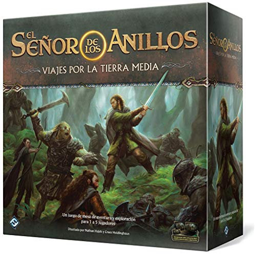 Fantasy Flight Games Reisen durch Mittelerde | Kooperatives Abenteuer-Brettspiel | Strategie | ab 14 Jahren | 1 bis 5 Spieler | 1-2 Stunden pro Spiel - Spanische Sprache