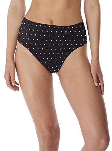 Freya Schmuck Cove AS7236 Hohe Taille und Bein Bikini Unterhose Schwarz Blk Cs - Schwarz, L