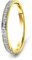 MIORE Ring Damen 0.05 Ct Diamant Ewigkeitsring aus Gelbgold 9 Karat / 375 Gold, Schmuck mit Diamanten Brillanten
