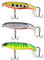 Kastwill Bleistift Popper Wobbler Kunstköder Angelköder Set 3Pcs S15cm 36g Swimbait Kunstköder mit 2 Drillingshaken Gummifische und Rotierenden Schwanz für Hecht Barsch Zander Angeln Köder