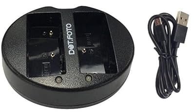 Dot.Foto BLH-1 Fast USB Dual Battery Charger (BCH-1 type) for Olympus OM-D E-M1 Mark II, E-M1 Mark III, E-M1X