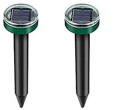 Queta Dissuasore per Talpe, Impermeabile, a ultrasuoni, per allontanare Le Arvicole, Repellente Solare per Topi e Serpenti