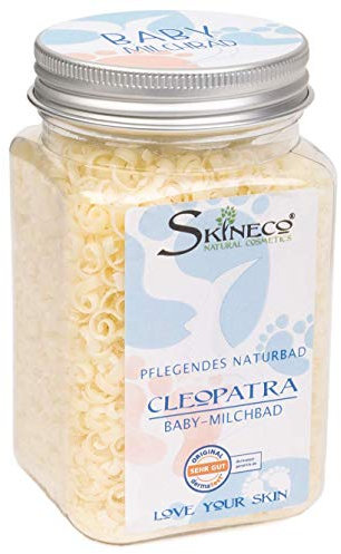 Skineco Milchbad Cleopatra BABY | nachhaltiger Badezusatz mit Calendula & Ziegenmilch | Wohlfühlbad für empfindliche Haut | Entspannungsbad | Pflegebad | handgemachte Naturkosmetik | zur Hautpflege