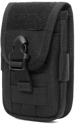 TRIWONDER Molle Klein Tasche, Taktische Tasche Multifunktional Gürteltasche Handytasche (Schwarz)