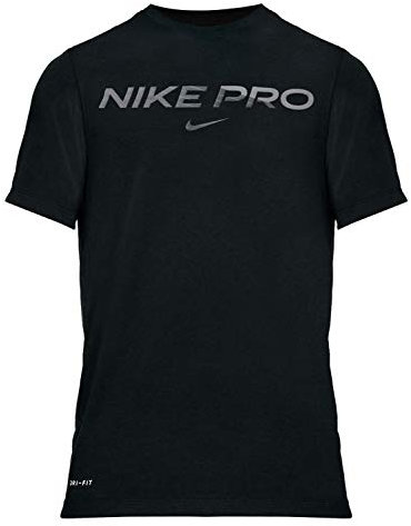 Nike Pro DA1587 Men's Fitness Shirt Training Top Colour: Black, Size: M, Item:-011 Black/Iron Grey, -011 black / iron grey, M
