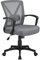 Yaheetech Adjustable Computer Chair Ergonomic Fabric Mesh Swivel Chair with Armrest and Lumbar Back Support for Home Office Work Task Dark Grey