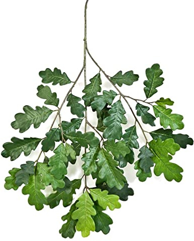 artplants.de Eiche Kunstzweig Lenita, grün, 60cm - Eichen Deko