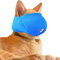 OHCOZZY Katze Maulkorb mit Atmungsaktivem Mesh, Maulkorb für Katzen Verhindern Beißen Kauen Katzenpflege Blau(Größe L, Blau)