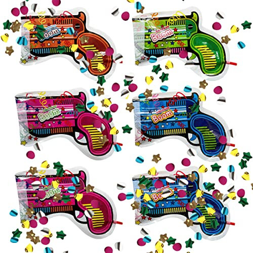 XiXiRan Konfettikanone Mini Konfetti Shooter Bunt für Geburtstag (A)