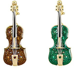 ARFUKA Lot de 2 épingles pour violon - Cadeau pour homme et femme, Acier inoxydable