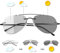 LJIMI Randlos Photochrome Progressive Multifocus Uebergang Lesebrille Blau Licht Blockieren Multifokale Computer Brillen UV400 Schutz Sonne Leser Männer Frauen Halbrahmen Sonnenbrille Blendschutz