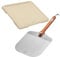SILBERTHAL Pizzastein für Gasgrill & Backofen mit Pizzaschaufel aus Edelstahl - Rechteckig 30×38 cm – Steinplatte aus Cordierit zum Pizza- & Brot backen