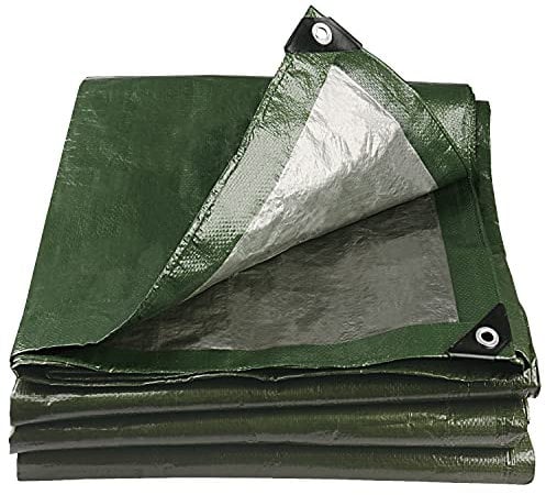 Onarway Tarpaulin Waterproof Heavy Duty 4m x 6m 105GSM Tarp Sheet Cover with Reinforced Grommets, Multipurpose For Outdoor Use