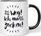 JUNIWORDS Tasse, Aus dem Weg! Ich muss zocken!, Schwarz (1008552)