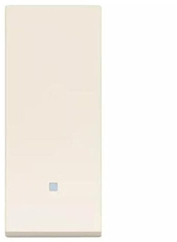 Vimar 30020.C LINEA Interruttore illuminabile, Max 100 W per lampade con alimentatore integrato (IEC 60669-1:2017), canapa