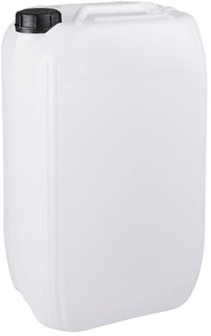Jerrycanshop Jerrican empilable 25 l UN – Bidon de carburant – Bidon d'eau – En plastique (PEHD) – DIN 61 – 25 l – Sans BPA – Naturel