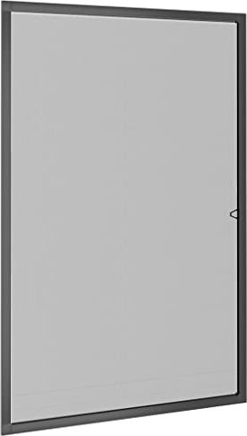 vidaXL Mosquitera para Ventanas, Malla de Protección contra Mosquitos y Moscas, Tela Mosquitera Recortable con Marco, Gris Antracita 80x120 cm