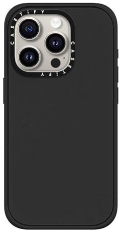 CASETiFY Impact Schutzhülle für iPhone 15 Pro [4X Falltest in Militärqualität, 2,5 m Fallschutz/kompatibel mit Magsafe] – Matte Black
