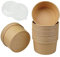 Envasado de Cartón para Alimentos 750ml-50uds-CON TAPA,Contenedores de Comida Para Llevar,Cajas de Cartón para Comida,Cartón de Sopa,Contenedores de Ensalada de Papel Kraft,Envases Take Away