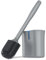 MR.SIGA Escobillero y Portaescobillas, Escobillero con cerdas de TPR duraderas y Flexibles, Escobillero de Pared para la Limpieza del baño, Gris, 1 Pack