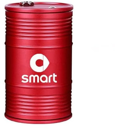 Auto Aschenbecher Rauchfrei SelbstverlöSchend FüR Smart Fortwo Forfour 453 451 450, Aluminiumlegierung Reisen Zigarette Halter Tragbar FüR DraußEn BüRo Heim Camping,Red