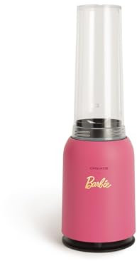 CREATE/MOI/Standmixer Rosa-Barbie/Mixer für Smoothies und Milchshakes, 400ml Glas, BPA-frei, tragbar, Edelstahlklingen, 230W