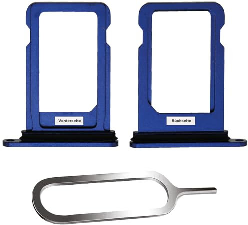 IS-TECK SIM-Kartenhalter Ersatz SIM-Tray Kompatibel mit iPhone 12 Mini inklusive SIM-Nadel SIM-Kartensteckplatz (Blau)