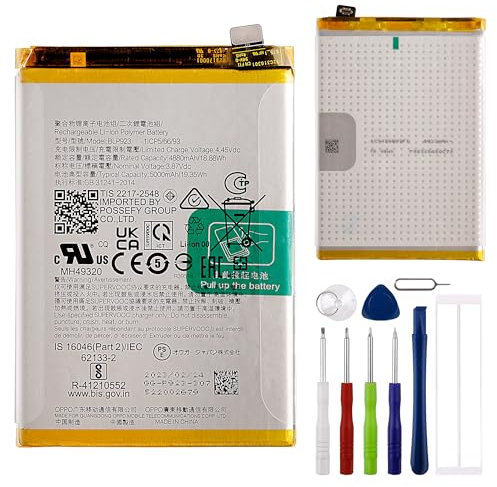 E-YIIVIIL Batterie de Remplacement BLP923 Compatible avec Oppo A57 5G A77 5G A97 5G avec Outils