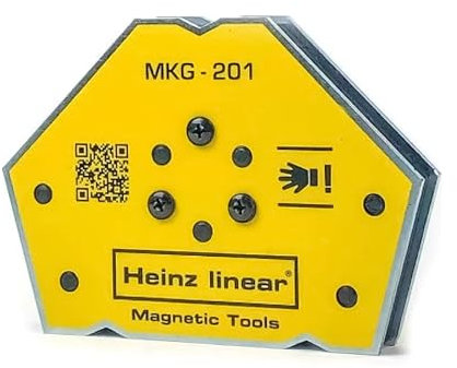 huzur elektrik Schweißmagnet 20 KG Tragkraft 5 Winkel | Magnetwinkel Schweißhilfe für Schweißen & Metallarbeiten | Schweißwinkel 30°, 45°, 60°, 75°, 90° – Profi Schweißzubehör MKG-201