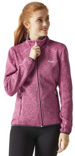 Regatta Women's Newhill Full Zip Fleece Jacket Veste Polaire, Rose Flamant Rose (Gris Phoque), 46 Femme
