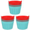 BoloShine Lot de 9 Moules à Muffins en Silicone, Réutilisables Mini Anti-Adhésif Cuisson en Silicone pour Friteuse à Air, Alimentaire Moules à Cupcakes, pour Gâteaux, Glaces, Puddings, Gelée