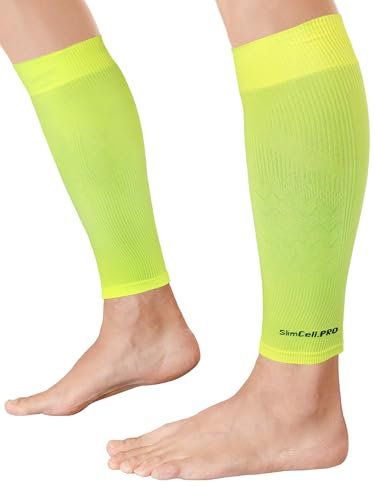 SLIMCELL PRO Manchon Compression Mollet - Manchon De Compression Mollet, Chaussettes De Contention Sans Pied, Compression Basketball, Running Homme, Running Femme, Course A Pied - Made In Italy