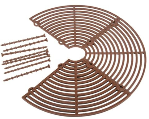 Kisbeibi Plant Grid Cover Pot Soil Guard, Large Plant Pot Grid, Plant Garden Cover Grid Frame, Plant Protectors, With Deep Stakes, Dogs, Cats Digging Stopper, Plant Grid Pot Cover(2Pcs, 52Cm Dia)