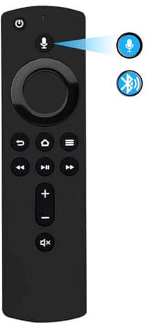 Alternative Fernbedienung mit Sprachfunktion, passend für Amazon Smart TV Stick (2. 3. Generation sowie Lite, 4K, 4K Max), Smart TV (3. Generation) und Amazon TV Cube (1. 2. Generation)