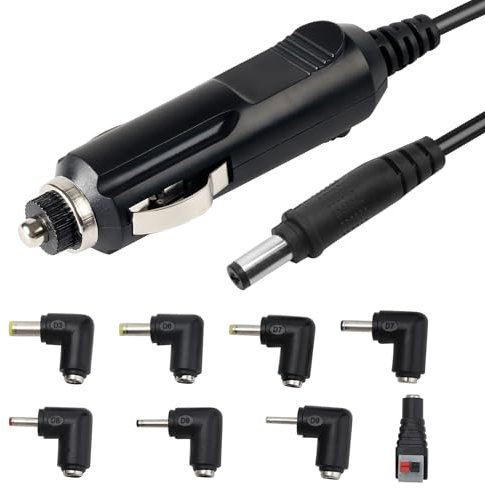 12V 2A Car Charger Universal Power Cord with LED Indicator and Multiple Connectors for Portable DVD Player GPS Bluetooth Speakers Breast Pump Camera Router