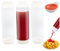 Veesper 3Pcs Sauce Bottle, Inverted Plastic Condiment Squeeze Bottle, 16Oz Refillable Squeeze Plastic Bottles for Sauces Ketchup Syrup Dispenser for Restaurants Kitchen