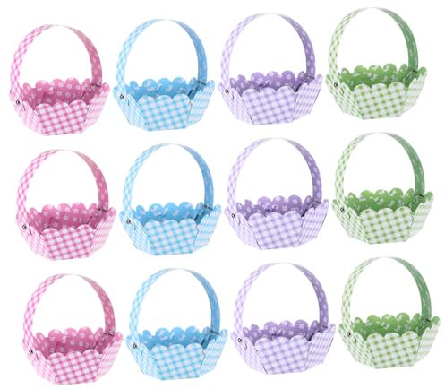 SECFOU Ostereier Korb Für Ostern Osterhasen-designkorb Diy-osterkorb Mit Ornament Langlebig Und Sicher Kreativer Aufbewahrungskorb